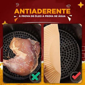 Forro de Papel Protetor Antiaderente para Air Fryer - My Store